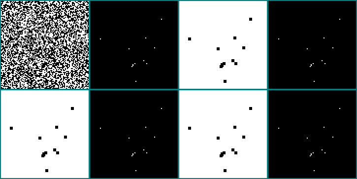 Automaton with only genes 0 and 512 = 1