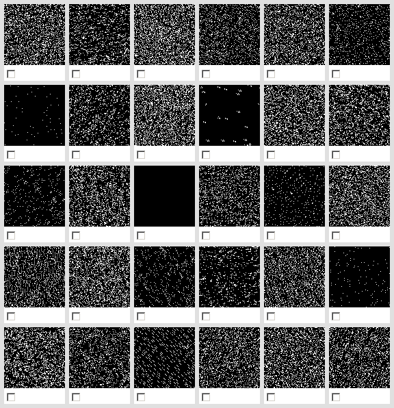 After first selection of darker automata