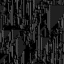 Selected automaton 0, 256×256, iteration 1000