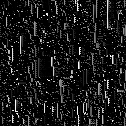 Selected automaton 1, 256×256, iteration 1000