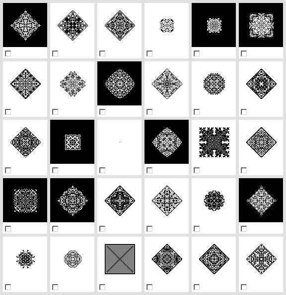 Population after five selections