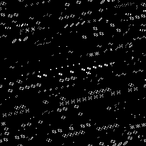 Evolved pair-based automaton 11, 256×256, iteration 10000